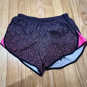 Nike Black and Pink Athletic Shorts